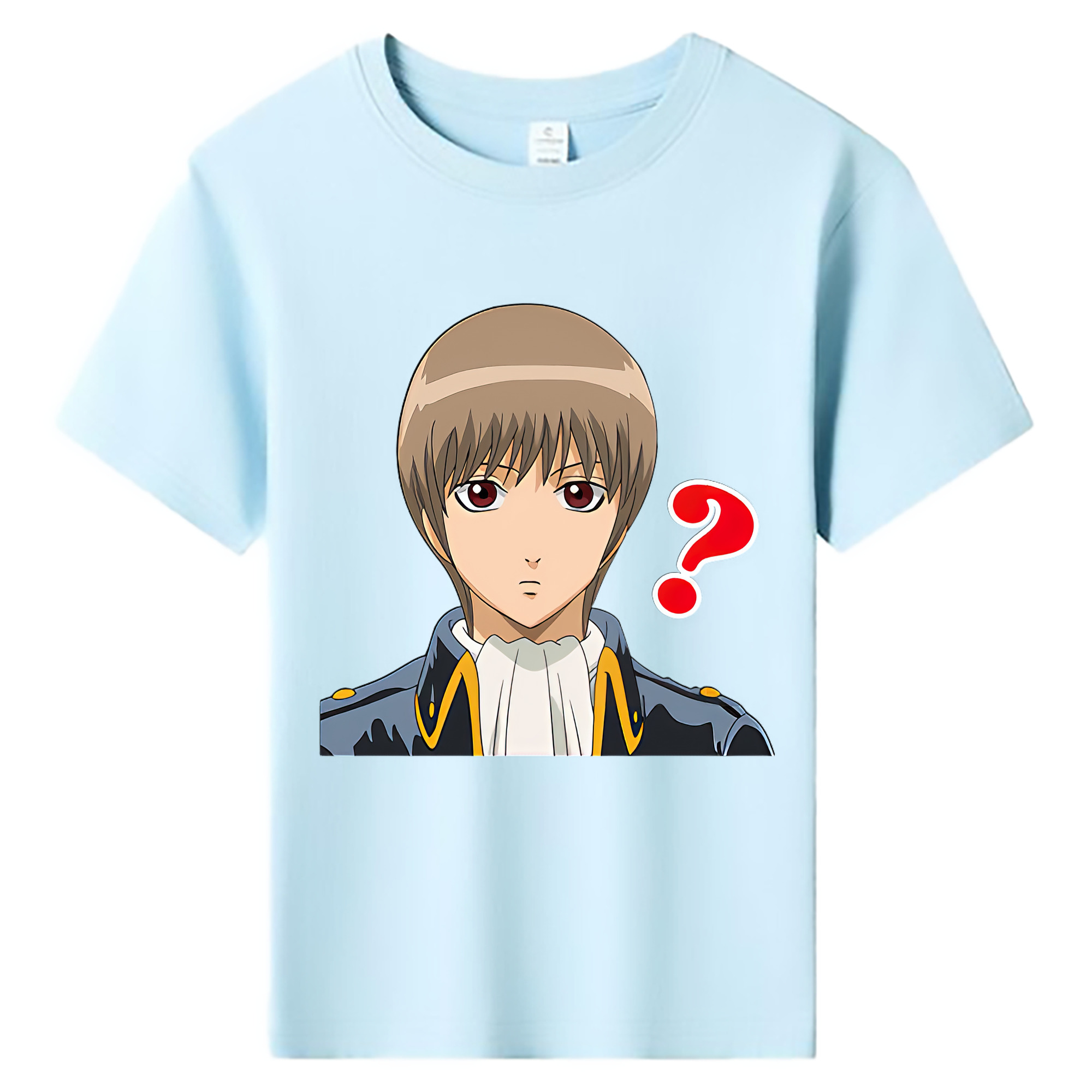 （画像用） ぎんたま 坂田銀時（さかたぎんとき） 神楽 志村新八（しむら しんぱち） GINTAMA Sakata Gintoki Kagura Shimura Shinpachi 綿100％キッズTシャツ（フロントプリント）
